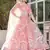 PINK SOFT NET LEHENGA CHOLI WITH DUPATTA