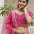 Pink Satin Thread and Sequin Work Lehenga Choli