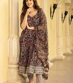 Hand block GotaPatti Cotton Suit Set with Dupatta
