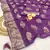 Purple Weaving Viscose Georgette Saree