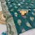 Teal weaving Viscose Georgette Saree