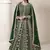 Green faux georgette embroidered anarkali suit