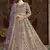Lavender net embroidered anarkali suit