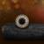 Matte black color kundan ring for women