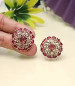 Classic rani color tops stud earrings