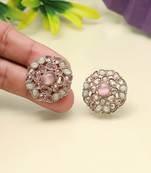 Festive multi color tops stud earrings