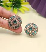 Cool firozi color tops stud earrings