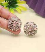 Light pink color tops stud earrings