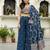 Georgette Embroidery Crop Top with Flared Palazzo and Shrug Set