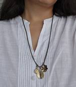 Marigold brass necklace