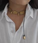 Sun kissed brass choker
