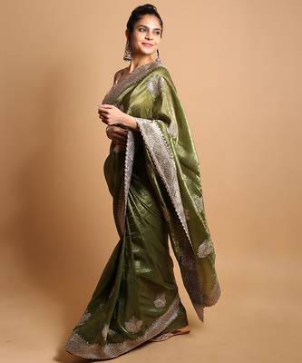 Mehendi bloom saree 3