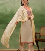 sober embroidery cotton suit set