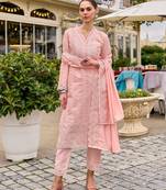 blossom full embroidery premium lawn suit set