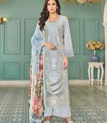 sky premium embroidery lawn suit set