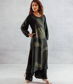 moss printed kurta pant set