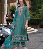 teal full work heavy suit set