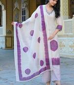 orchid cotton suit set