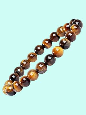  natural crystal beaded tiger eye gemstone bracelet 2
