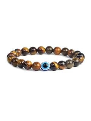 natural round tiger eye bracelet 4