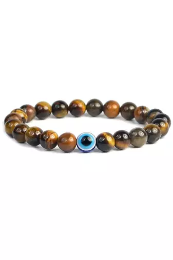 natural round tiger eye bracelet