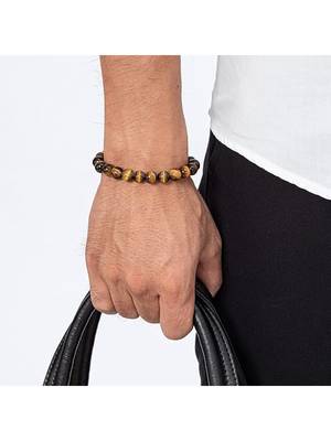  natural crystal beaded tiger eye gemstone bracelet 3