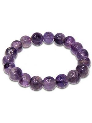 natural round amethyst semi precious gemstone bracelet 4