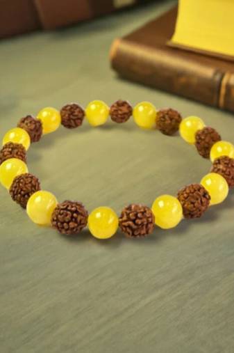 natural rudraksha stretchable bracelet