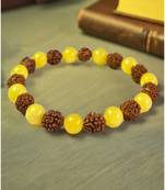 natural rudraksha stretchable bracelet