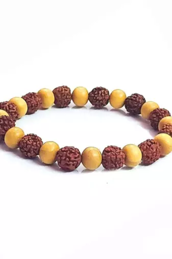 natural rudraksha stretchable bracelet