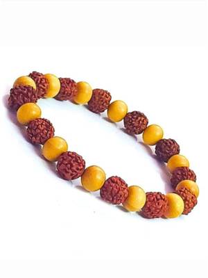 natural rudraksha stretchable bracelet 5