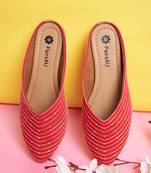 red mojari jutti ethnic punjabi juttis comfortable sole for  & girls