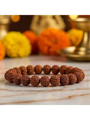 5 mukhi rudraksha men & women bracelet 1