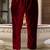 Stunning Maroon Velvet Embroidery Salwar Suit Set Kurta Pant with Dupatta