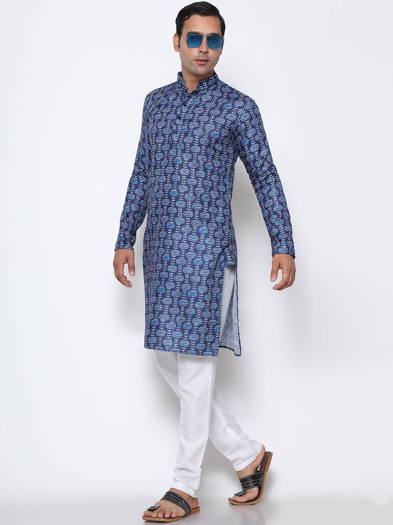 Men's printed kurta     traditional & trendy ethnic wear