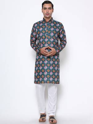 Men's printed kurta     traditional & trendy ethnic wear 1
