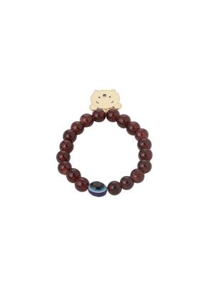 unisex brown artificial beads stylish bracelet 4