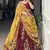 maroon floral printed tussar silk lehenga set choli with dupatta with dupatta