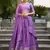 lavender zari weaving chanderi silk lehenga with blouse