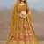 yellow zari work georgette lehenga set choli with dupatta with dupatta