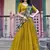 mustard yellow sequins vichitra silk lehenga set choli with dupatta