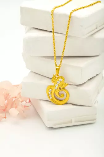 ganesha glow pendant with chain