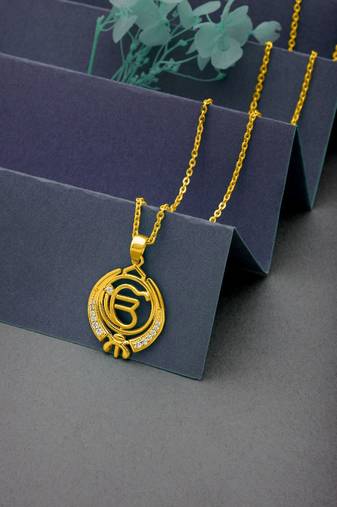 ik onkar pendant with chain