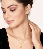 gold plated shree pendant