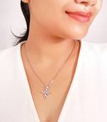 Silberry Silver Pendant Cross Design with Chain