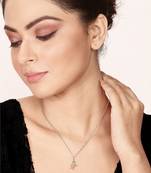 two tone rose gold shree pendant