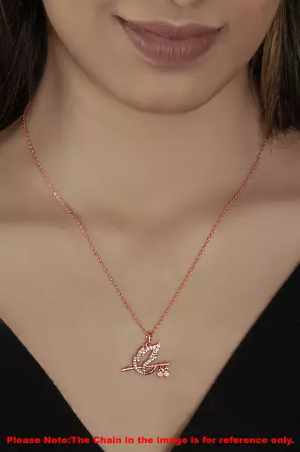 rose gold deity spirit pendant