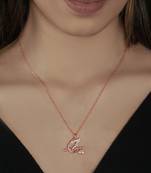 rose gold deity spirit pendant