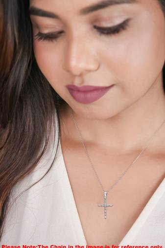 layered cross pendant
