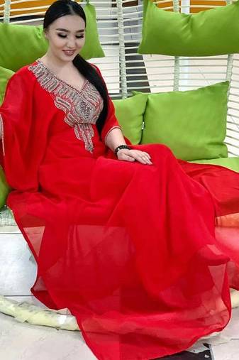 SALE New Moroccan Dubai Kaftans Farasha Abaya Dress Very Fancy Long Gown 